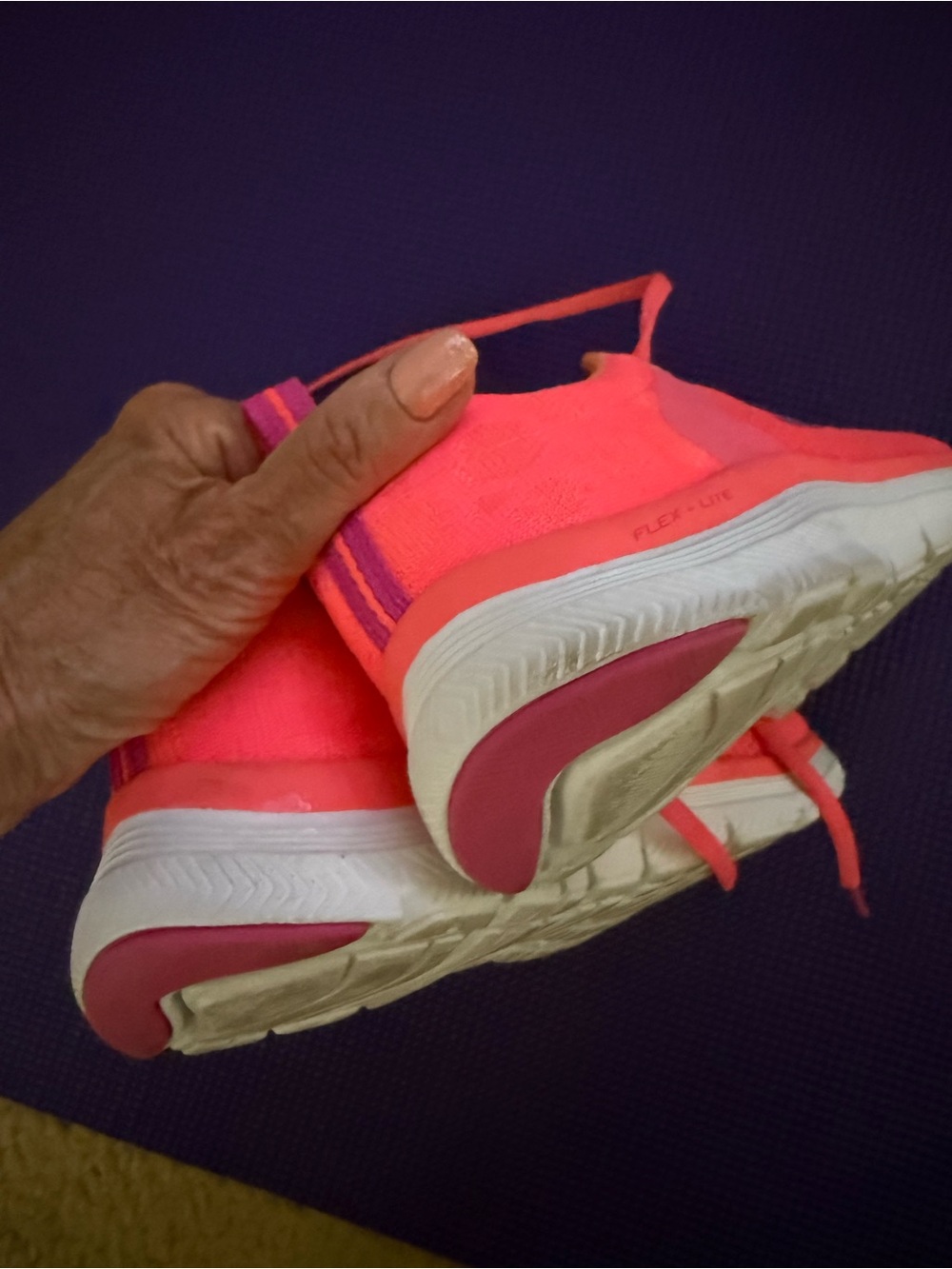 Skechers Women's Bright Pink Athletic Sneakers - Picture 8 of 8
